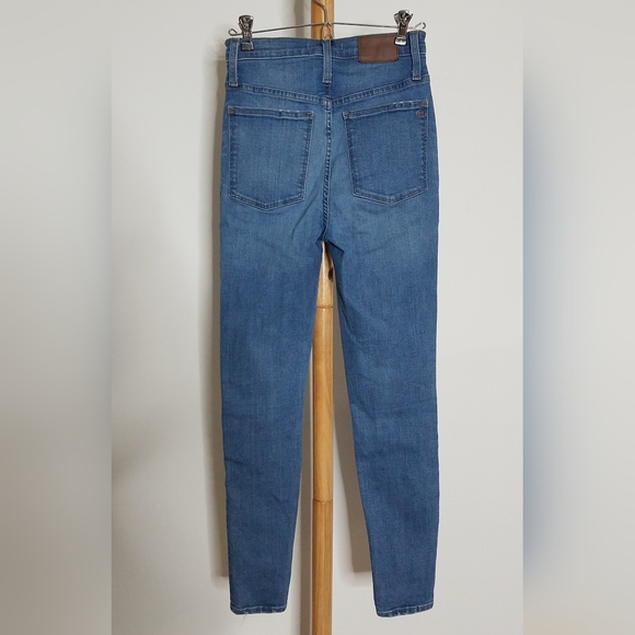 Madewell 11" High-Rise Skinny Jeans in Maricopa Wash Size 25 - Picture 4 of 7